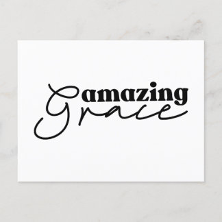 Christliches Kreuz der Liebe | Modernes Schwarz un Postkarte