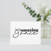 Christliches Kreuz der Liebe | Modernes Schwarz un Postkarte (Stehend Vorderseite)