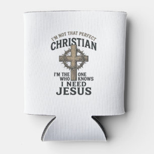 Christliches Kreuz Dornenkrone Vintage-Glaubens-Sh Dosenkühler