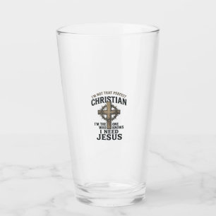 Christliches Kreuz Dornenkrone Vintage-Glaubens-Sh Glas