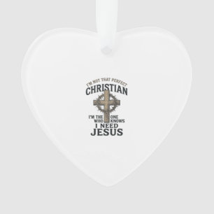 Christliches Kreuz Dornenkrone Vintage-Glaubens-Sh Ornament