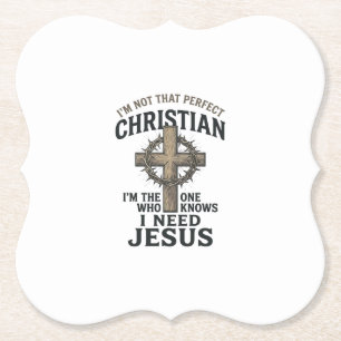 Christliches Kreuz Dornenkrone Vintage Glaubens-Sh Untersetzer