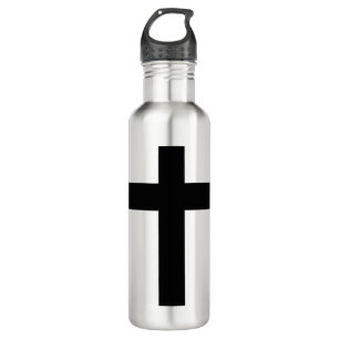 Christliches Kreuz Edelstahlflasche