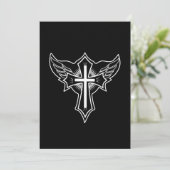 Christliches Kreuz Einladung (Stehend Vorderseite)