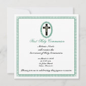 Christliches Kreuz Einladung (Vorderseite)