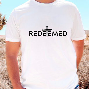 Christliches Kreuz Erlöst Tri-Blend Shirt