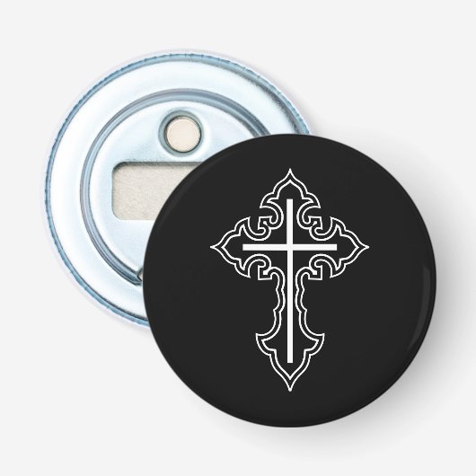 Christliches Kreuz Flaschenöffner (Vorderseite)
