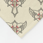 Christliches Kreuz Fleecedecke (Ecke)