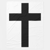 Christliches Kreuz Fleecedecke (Vorderseite)