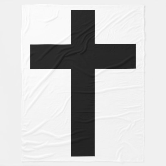 Christliches Kreuz Fleecedecke (Vorderseite)