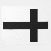 Christliches Kreuz Fleecedecke (Vorderseite (Horizontal))