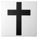 Christliches Kreuz Fliese<br><div class="desc">Dieses Design zeigt das Christliche Kreuz, das als Darstellung des Instrumentes der Kreuzigung Jesu angesehen wird. Das Kreuz ist vielleicht das bekannteste Symbol des Christentums. Es steht im Zusammenhang mit dem Kruzifix (ein Kreuz, das einen Korpus enthält, in der Regel eine dreidimensionale Darstellung des Körpers Jesu). Die Grundformen des Kreuzes...</div>