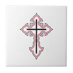 Christliches Kreuz Fliese