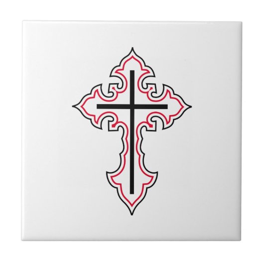 Christliches Kreuz Fliese (Vorderseite)