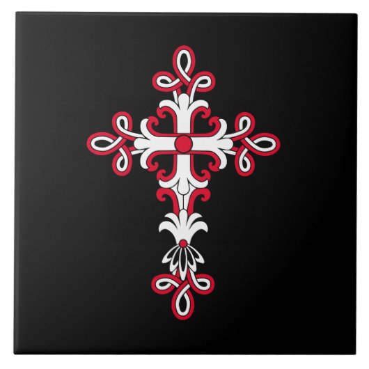 Christliches Kreuz Fliese (Vorderseite)
