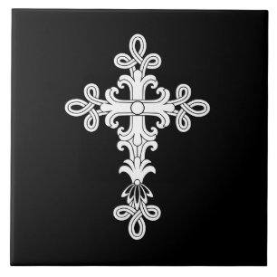 Christliches Kreuz Fliese