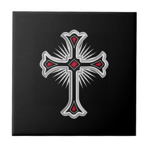 Christliches Kreuz Fliese