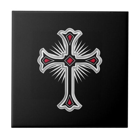 Christliches Kreuz Fliese (Vorderseite)