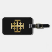 Christliches Kreuz Gepäckanhänger (Vorderseite horizontal)