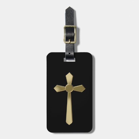 Christliches Kreuz Gepäckanhänger (Vorderseite vertikal)