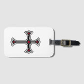 Christliches Kreuz Gepäckanhänger (Vorderseite (Horizontal))