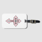 Christliches Kreuz Gepäckanhänger (Vorderseite (Horizontal))