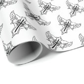 Christliches Kreuz Geschenkpapier (Rolleneckpunkt)
