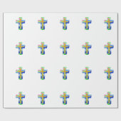 Christliches Kreuz Geschenkpapier (Flach)