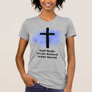 Christliches Kreuz, Glaube, Texas T-Shirt