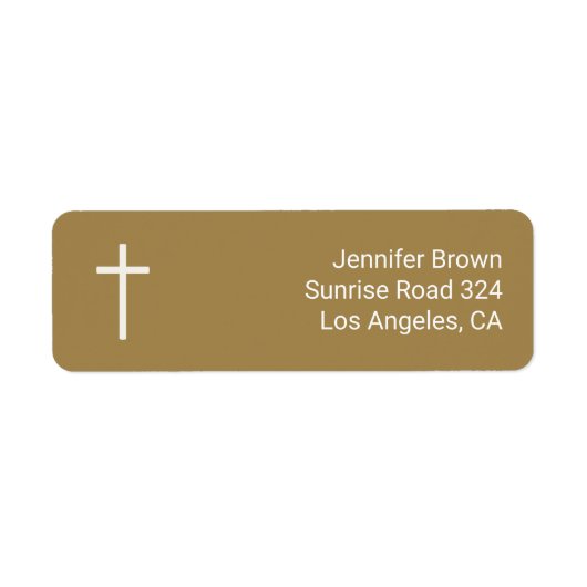 Christliches Kreuz | Gold (Vorne)