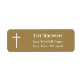 Christliches Kreuz | Gold (Vorne)