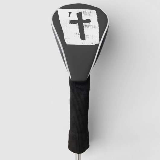 Christliches Kreuz Golf Headcover (Vorderseite)