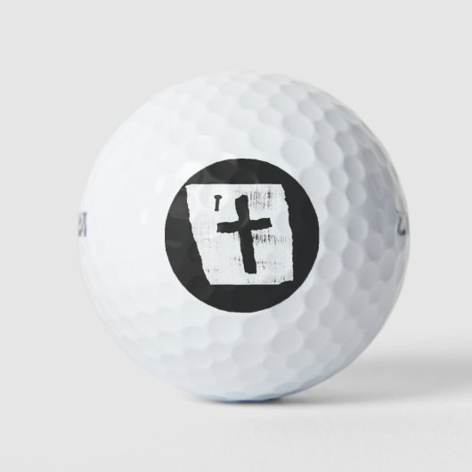 Christliches Kreuz Golfball (Vorderseite)