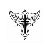 Christliches Kreuz Gummistempel (Prägung)