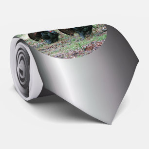 Christliches Kreuz in blauem Licht Krawatte