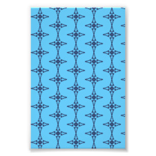 Christliches Kreuz in Himmelblau-Kunst Fotodruck