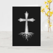 Christliches Kreuz in Jesus Christus Christlich Karte (Gelbe Blume)