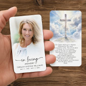 Christliches Kreuz In Loving Memory Gebetskarten