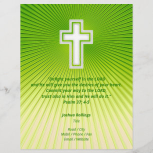 Christliches Kreuz Inspiration Flyer