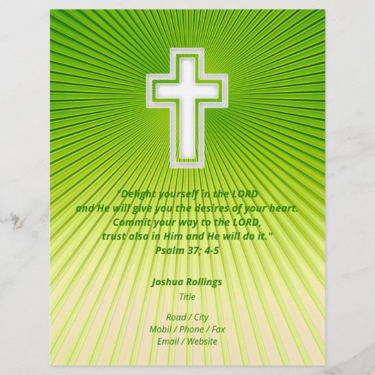 Christliches Kreuz | Inspiration Flyer (Vorne)