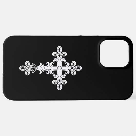 Christliches Kreuz iPhone Hülle (Hinten horizontal)