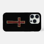 Christliches Kreuz iPhone Hülle (Rückseite (Horizontal))