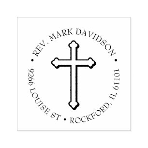 Christliches Kreuz Jesus Christus Kreuzritus Relig Gummistempel