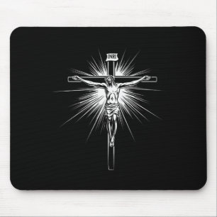 Christliches Kreuz Jesus Christus Männer Frauen Ch Mousepad