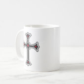 Christliches Kreuz Kaffeetasse (Vorderseite Links)