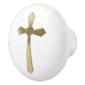 Christliches Kreuz Keramikknauf (Rechts)