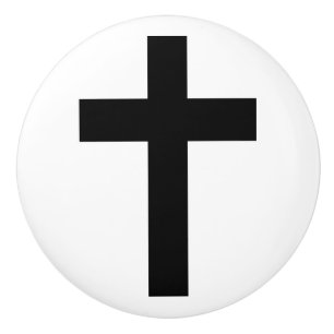 Christliches Kreuz Keramikknauf