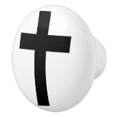 Christliches Kreuz Keramikknauf (Rechts)