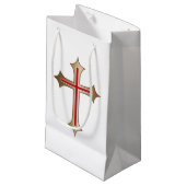 Christliches Kreuz Kleine Geschenktüte (Vorderseite Schrägansicht)