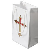 Christliches Kreuz Kleine Geschenktüte (Rückseite Schrägansicht)